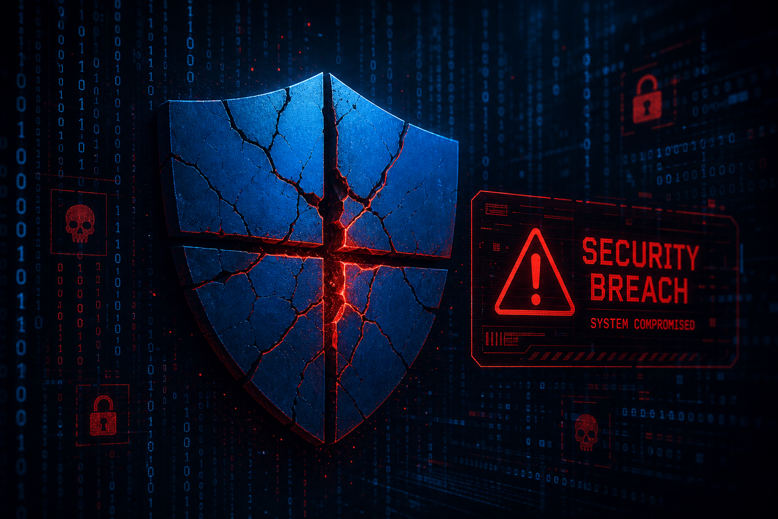 Windows Defender zero-day exploit RoguePlanet vulnerability breach illustration