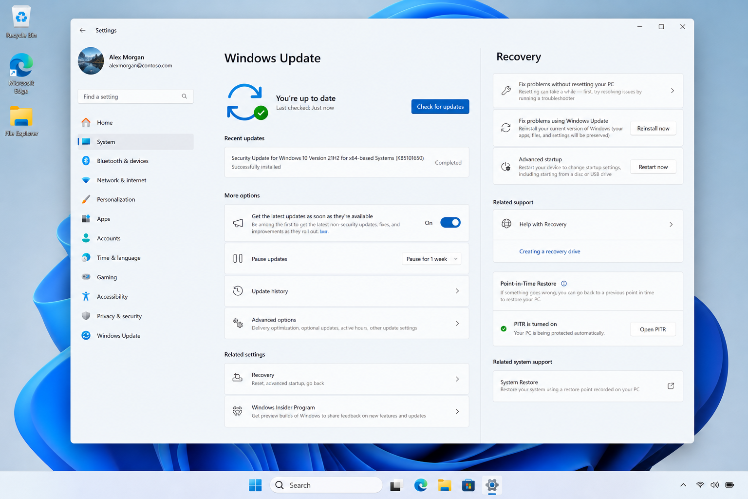 Windows 11 July 2026 update settings screen showing new features installed