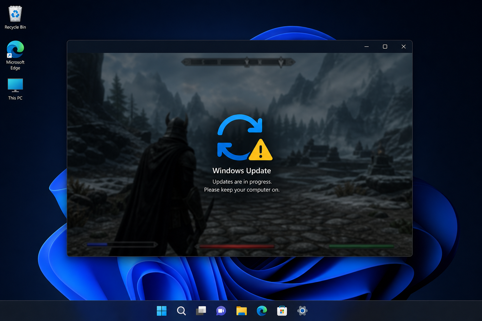 Windows 11 screen frozen during gameplay after KB5121003 update installed