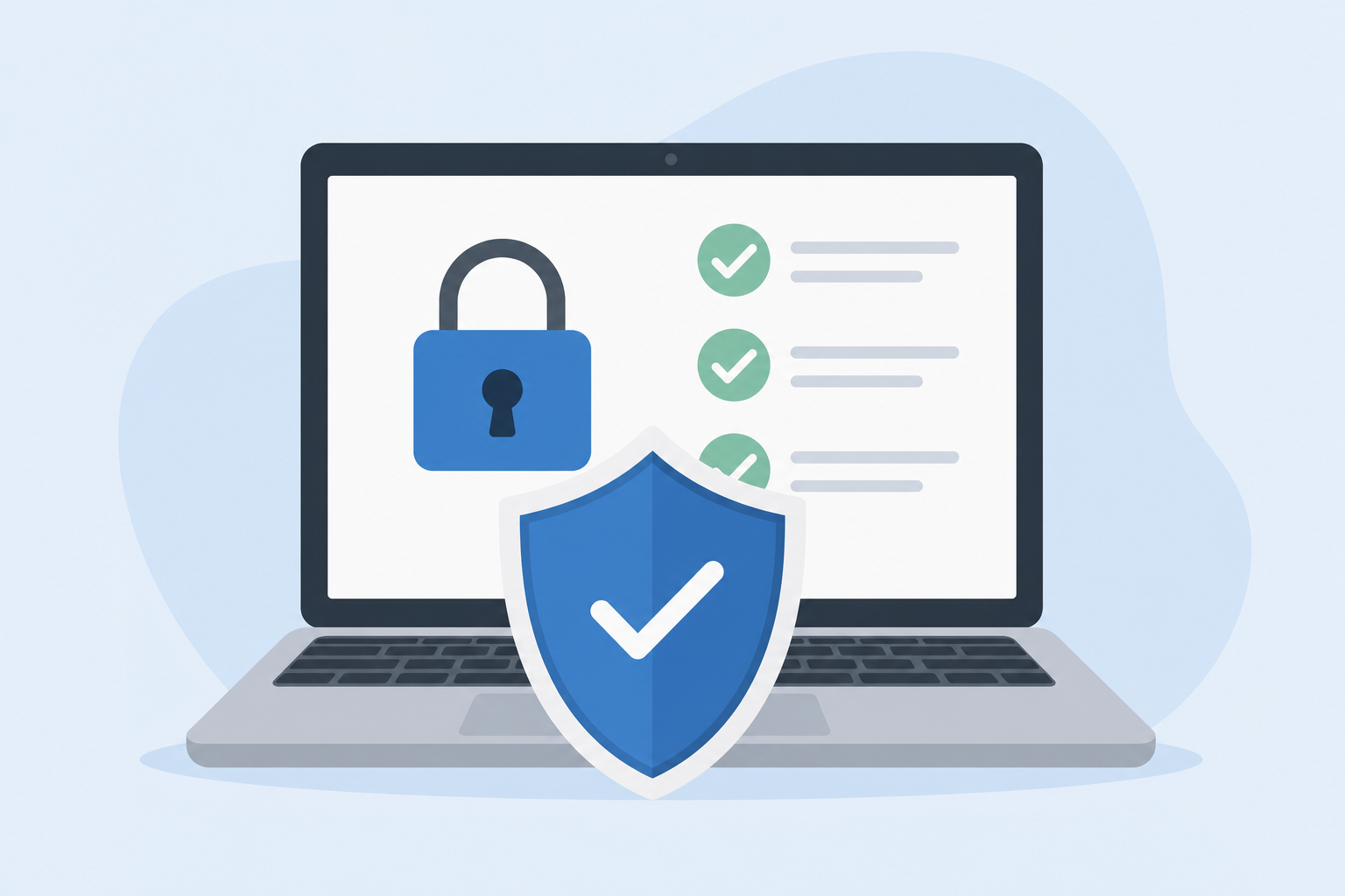 shield icon symbolizing steps to secure Gmail access permissions
