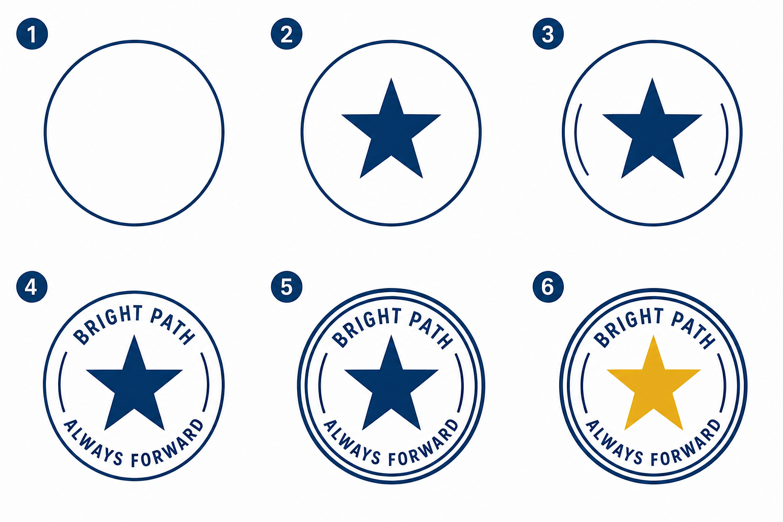 CorelDRAW tutorial for beginners badge logo design project example