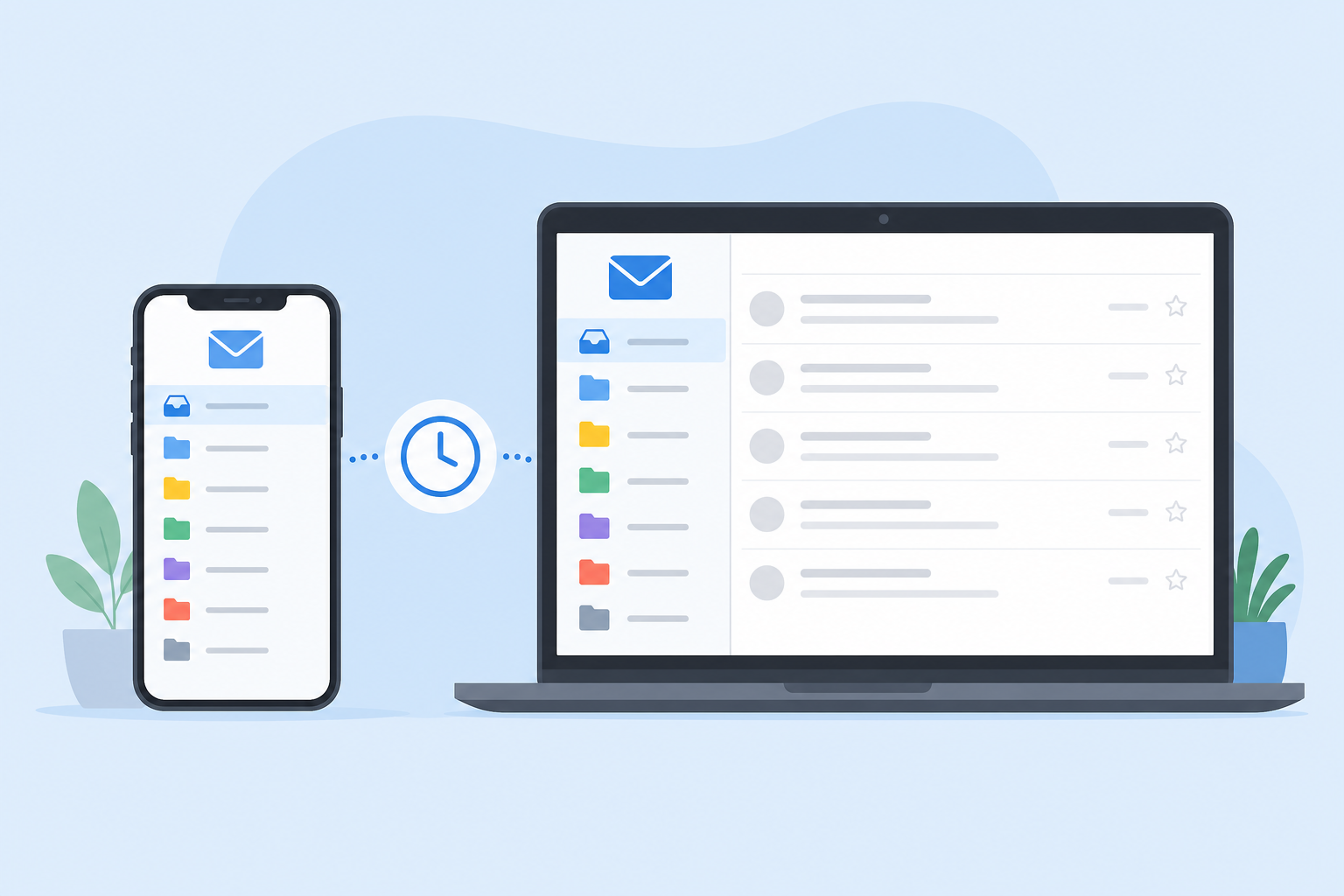editing scheduled email across phone and laptop devices