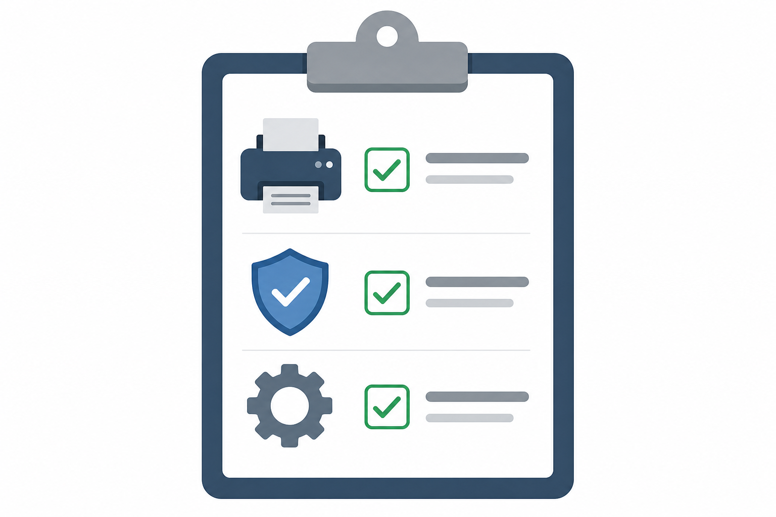 Checklist for preventing recurring print spooler service failures