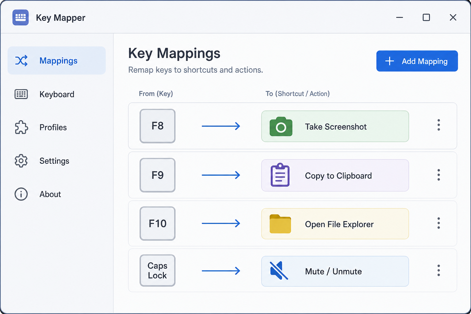 PowerToys interface used to remap Copilot key on Windows 11