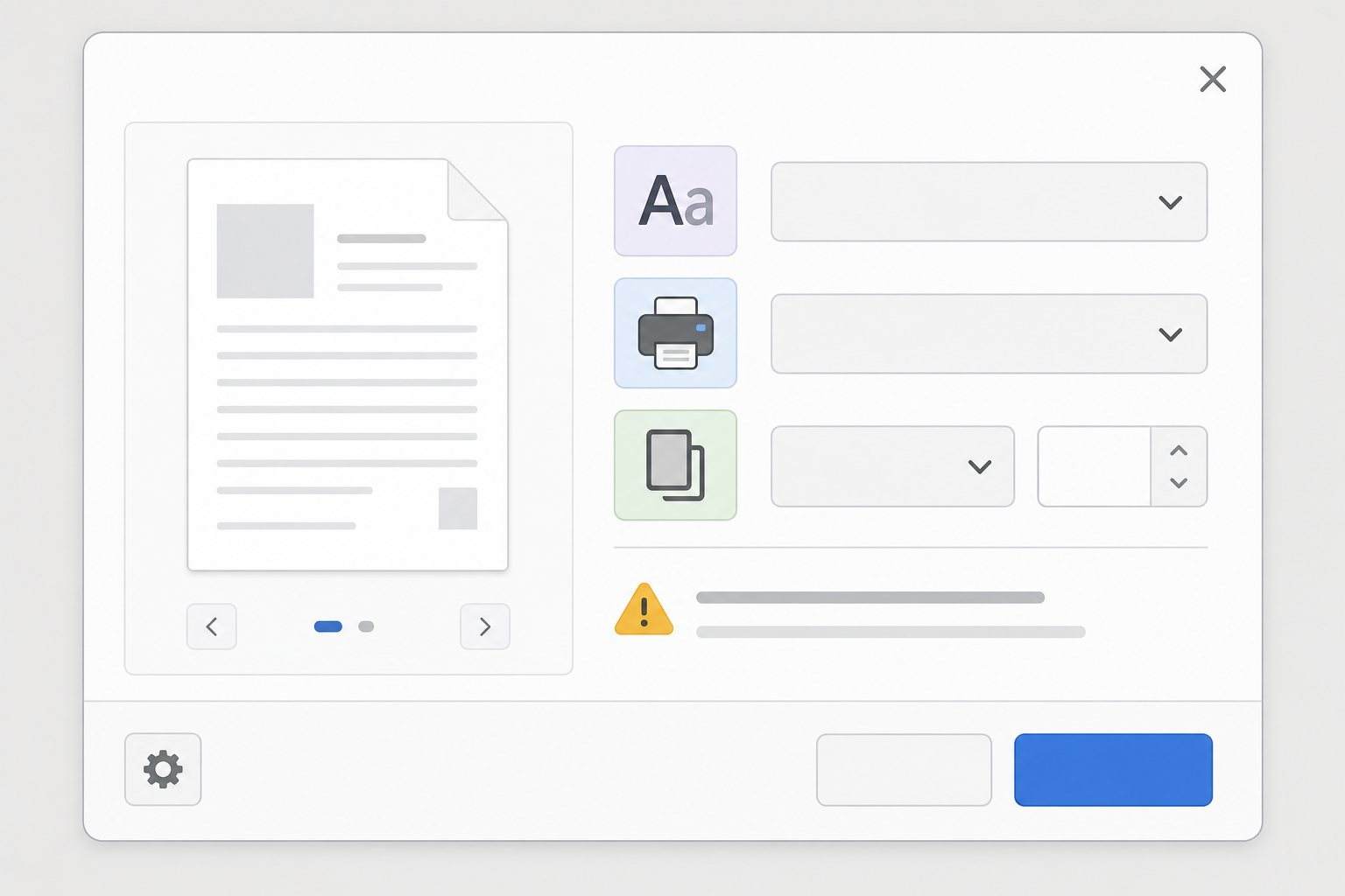 Close-up of print settings menu illustrating CorelDRAW printing issues causes Close-up of print settings menu illustrating CorelDRAW printing issues causes
