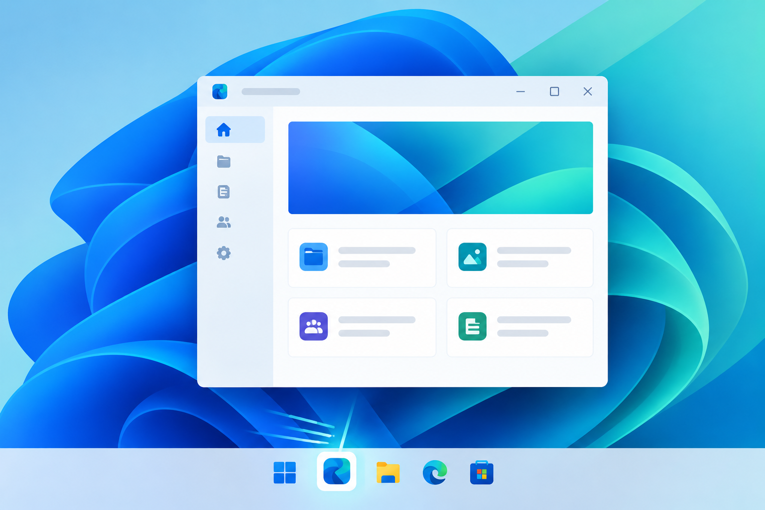 Windows 11 desktop illustrating faster app launches windows 11 technology