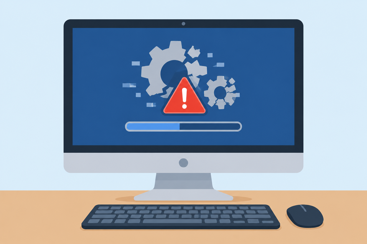 Windows 11 update troubleshooting screen illustrating 0x800f0845 error causes